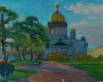 Весенний этюд в Исаакиевском сквере