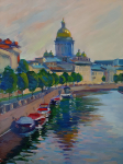 Прекрасное утро на реке Мойке