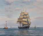 Морской пейзаж близ Эльсинора. Бенджамин Олсен