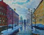 Оттепель в Петербурге. Малая Конюшенная