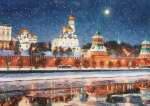 В лунном сиянии снег серебрится