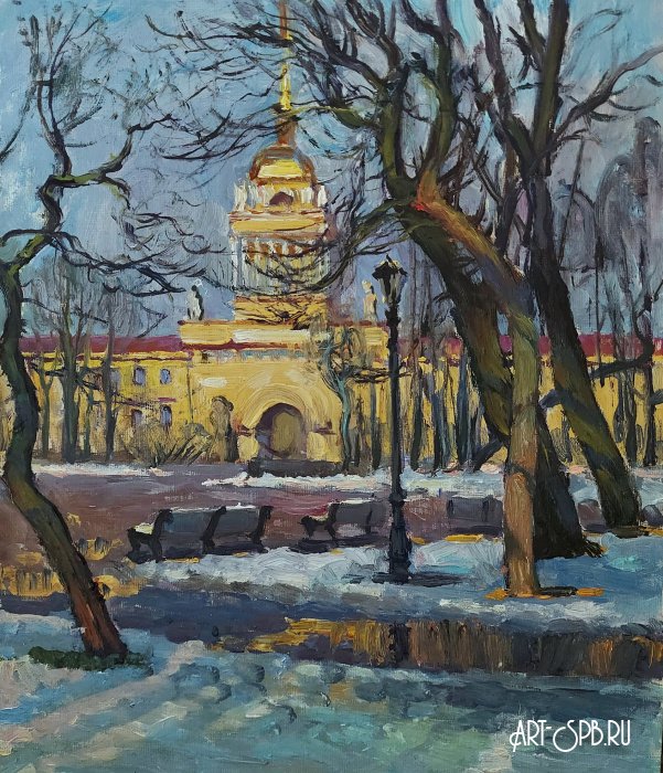 У Адмиралтейства. Март