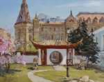 Цветущая сакура в Петербурге