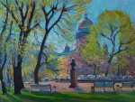 Теплый день в начале мая. Александровский сад Петербурга