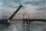 Белые ночи на Неве: разведенный мост