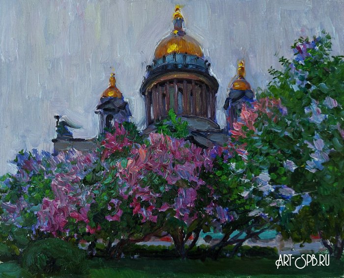 Майский дождь. Сирень у Исаакия Майский дождь. Сирень у Исаакия