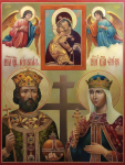 Икона Богородицы Владимирская, свв. Константина и Елены