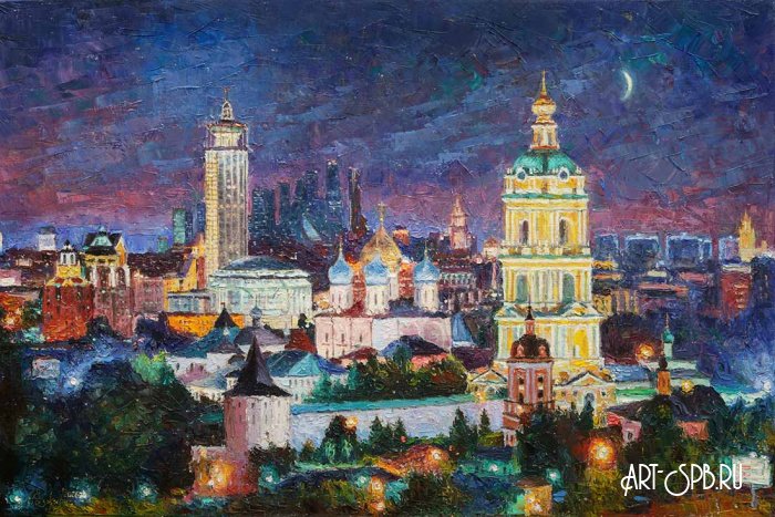 Ночное волшебство Новоспасского монастыря