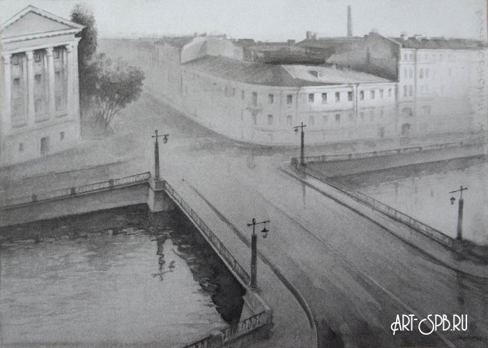 Вечер. Вознесенский мост Вечер. Вознесенский мост