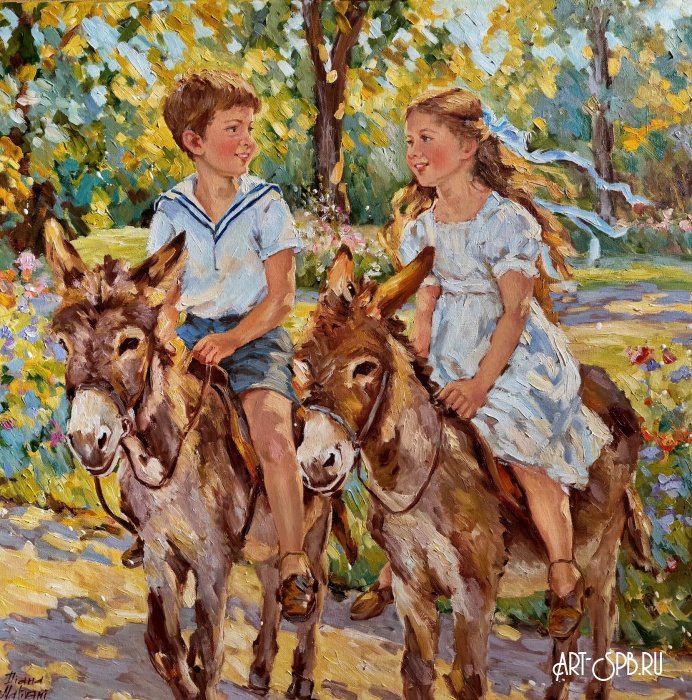 Прогулка на осликах Прогулка на осликах