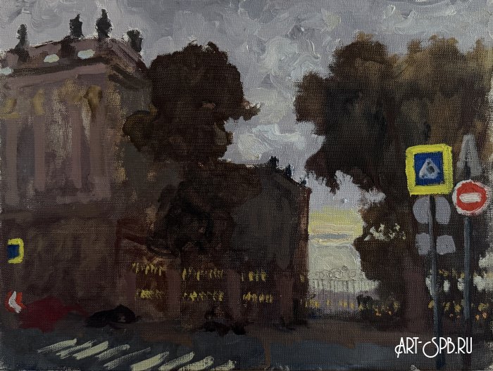 Мраморный в сумерках
