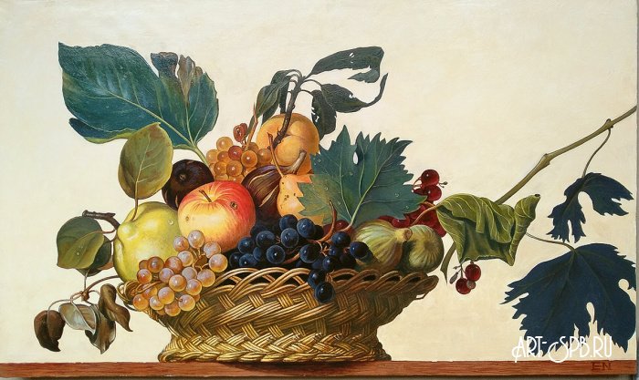 Корзина с фруктами. Копия. Микеланджело да Караваджо Корзина с фруктами. Копия. Микеланджело да Караваджо