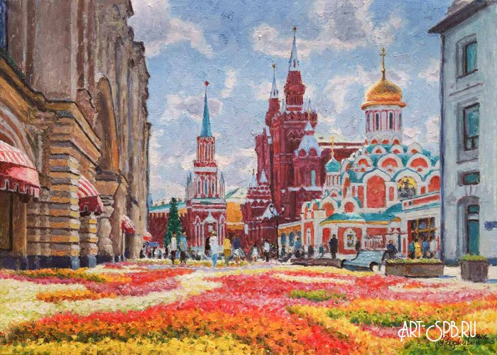 Никольская в цветочных коврах