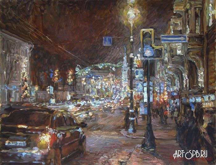 Вид на Невский с Аничкова моста Вид на Невский с Аничкова моста