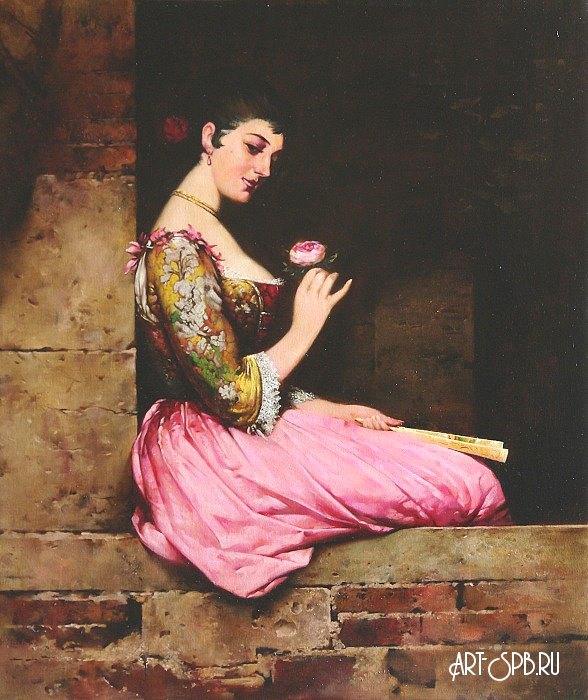 Роза. Эжен де Блаас Роза. Эжен де Блаас