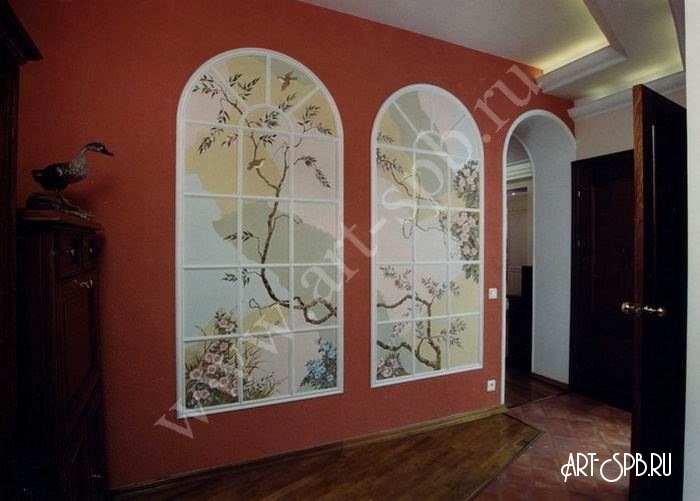 Весна. Роспись стен в коридоре Весна. Роспись стен в коридоре