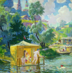 Купанье. Борис Кустодиев