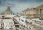 Вид Исакиевской церкви и моста
