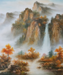 Осень. Водопад