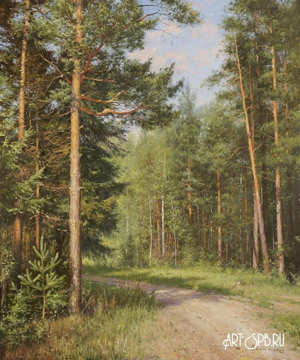 Дорога в лесу