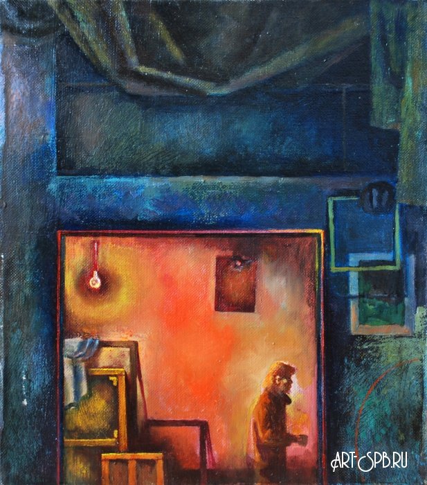 Художник в мастерской